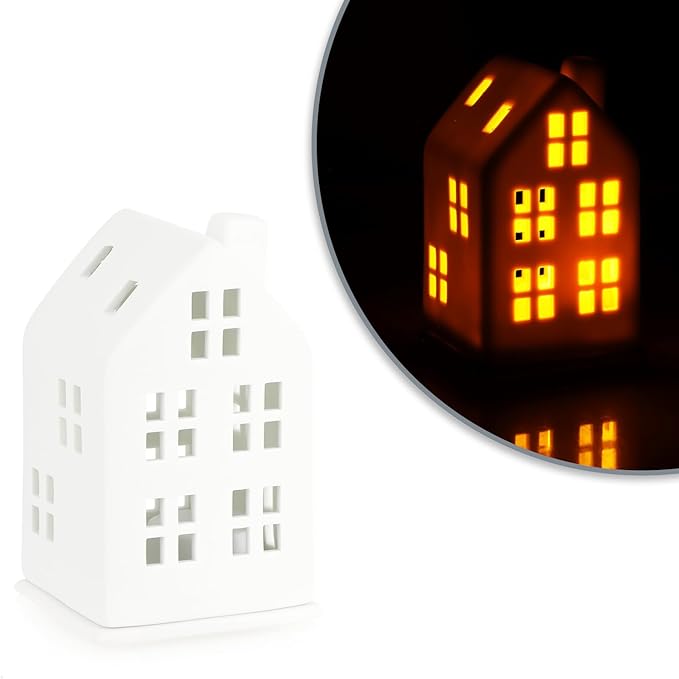 Teelichthaus aus Porzellan