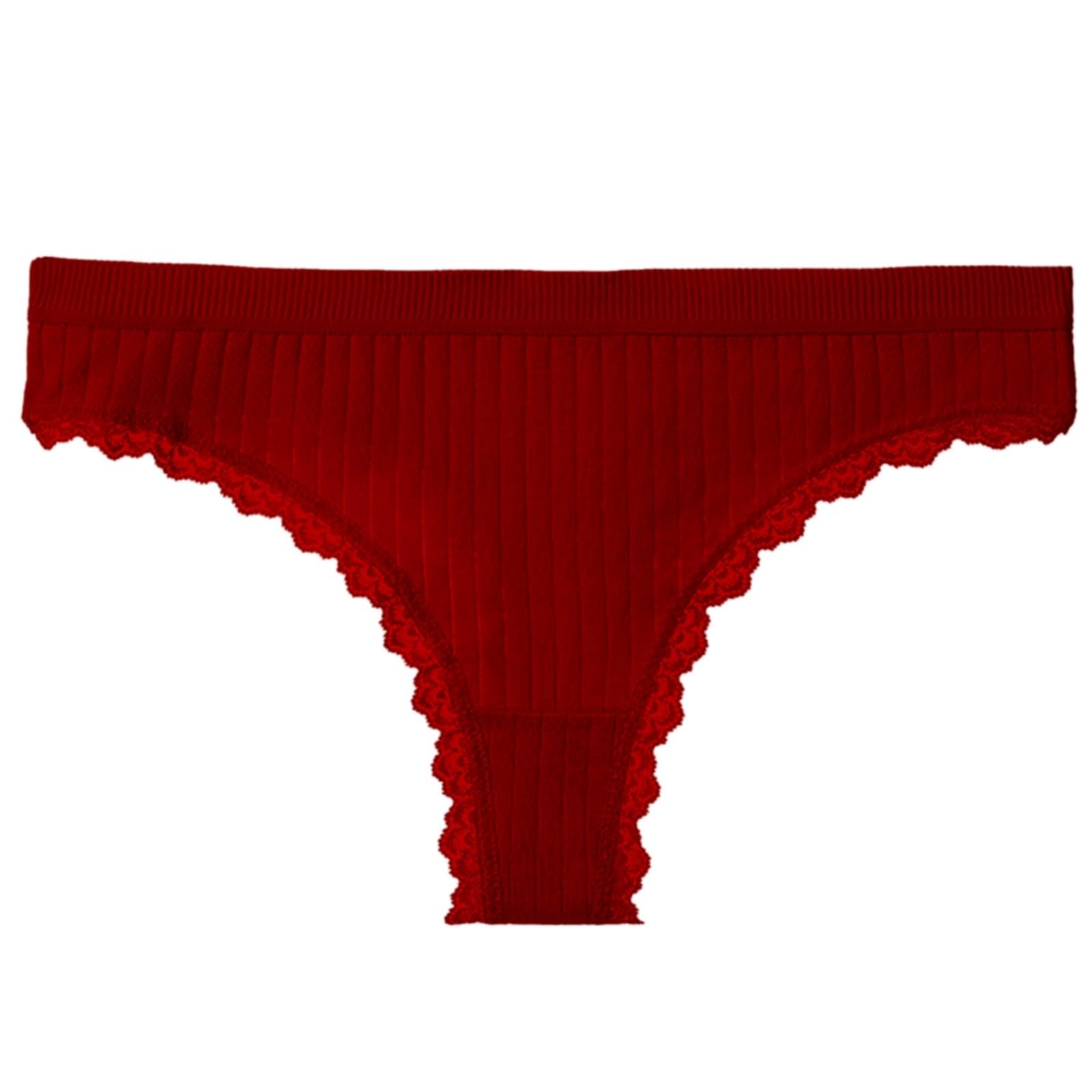 Ladies Lace Panties Low Rise Comfortable Breathable Elasticity Butt Lifting Seamless Thong Panties 22 24