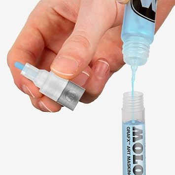 Molotow GRAFX Masking Fluid Pump Marker, 2mm, 1 Each (728.001)
