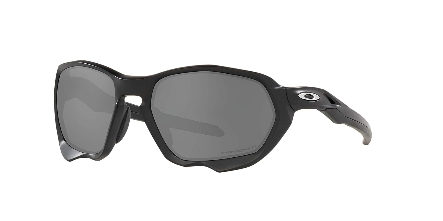 Óculos de sol Oakley masculinos Oo9019 Oakley Plazma, preto fosco/preto Prizm polarizado, 59 mm EUA