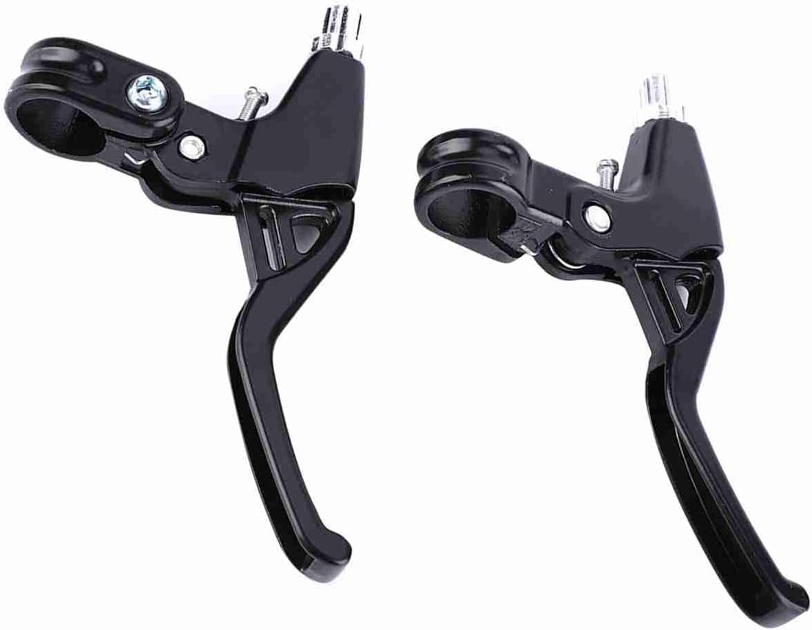Kent Brake Handle, 1 Pair Brake Handles Aluminium Alloy Brake Handles for BMX Brake Levers Replacement (Black)