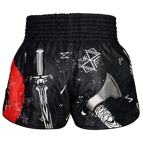 Tuff Sport Muay Thai Boxe Shorts Retrô Clássico Slim Cut MMA Kickboxing Conjunto de Treino Treino, T