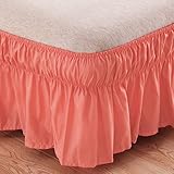 AYASW Bed Skirt Queen 14 Inch Drop Dust Ruffle Only Premium Soft 1800 Brushed Microfiber Three Fabri