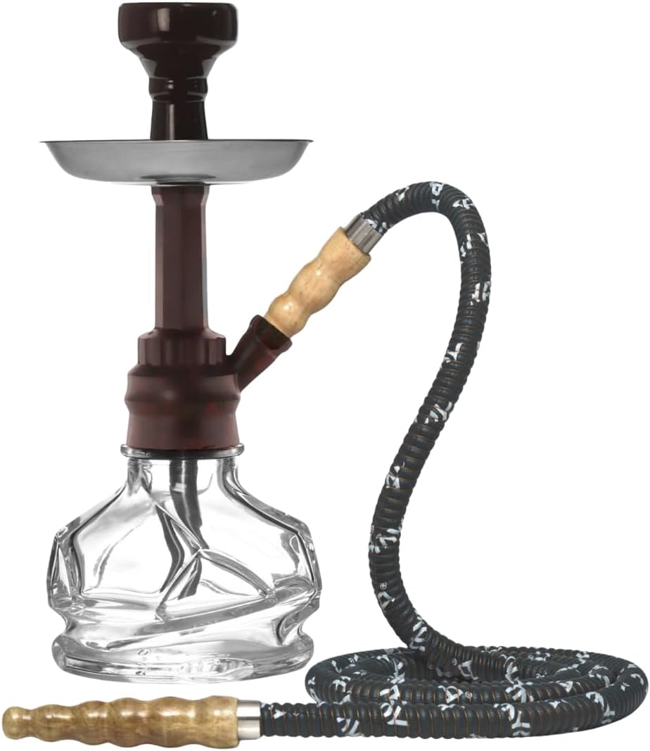 Mya Chico 251 Hookah - Complete Set with Glass 12 Inch Bowl & Cage - Small Hookah Kit