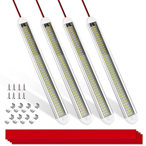 Mertturm 12V Led Interior Light Bar, 120 Led Strip Lights 1500Lm 8W Dc12-85 Volt For Rv Interior, Cargo Trailer Lights With Switch For Enclosed Trailer Boat Car Van Truck Camper Lorry Motorhome[4Pack] #TOP14