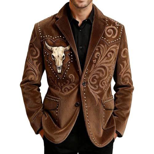 Chaqueta estilo occidental retro para looks casuales urbanos