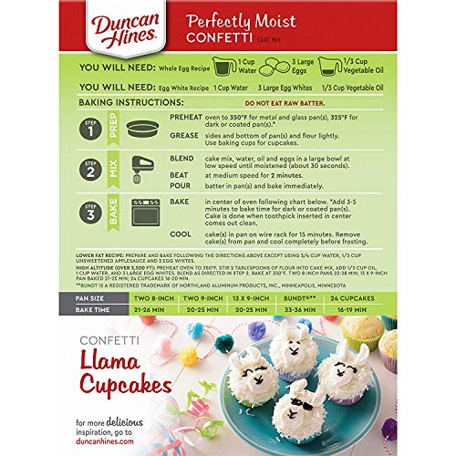 Duncan Hines Signature Perfectly Moist Rainbow Confetti Cake Mix 15.25 Ounce #TOP1
