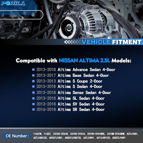 POHILA 11657N New Alternator for Nissan Altima 2.5L L4 2013-2018 by POHILA - Used condition - Image 2