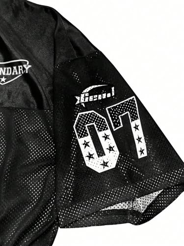 Men's Big and Tall Jersey Shirts Number Graphic T Shirt Mesh Tees Short Sleeve V Neck Sports Tee Streetwear4