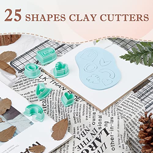 Tainsky Polymer Clay Cutters Set, 25 Shapes Clay Earring Cutters With 145 Earrings Accessories For Polymer Clay Jewelry Making #TOP2