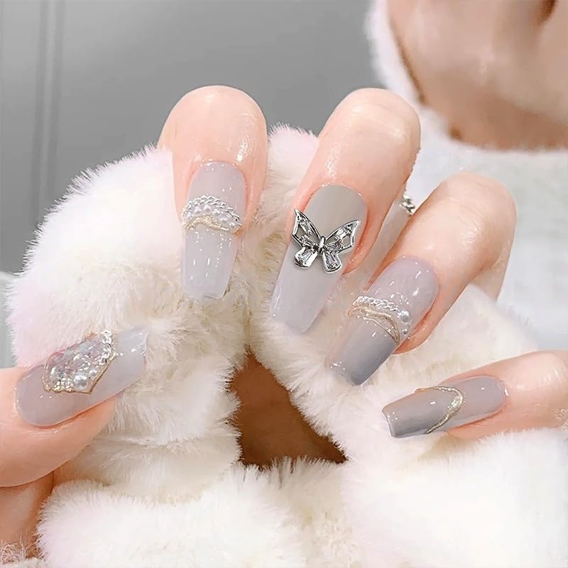 Gold 5 * 5.5mm Luxury Zircon Nail Accessories, Sparkling Crystal Nail Art Decor for Elegant Manicure image 4