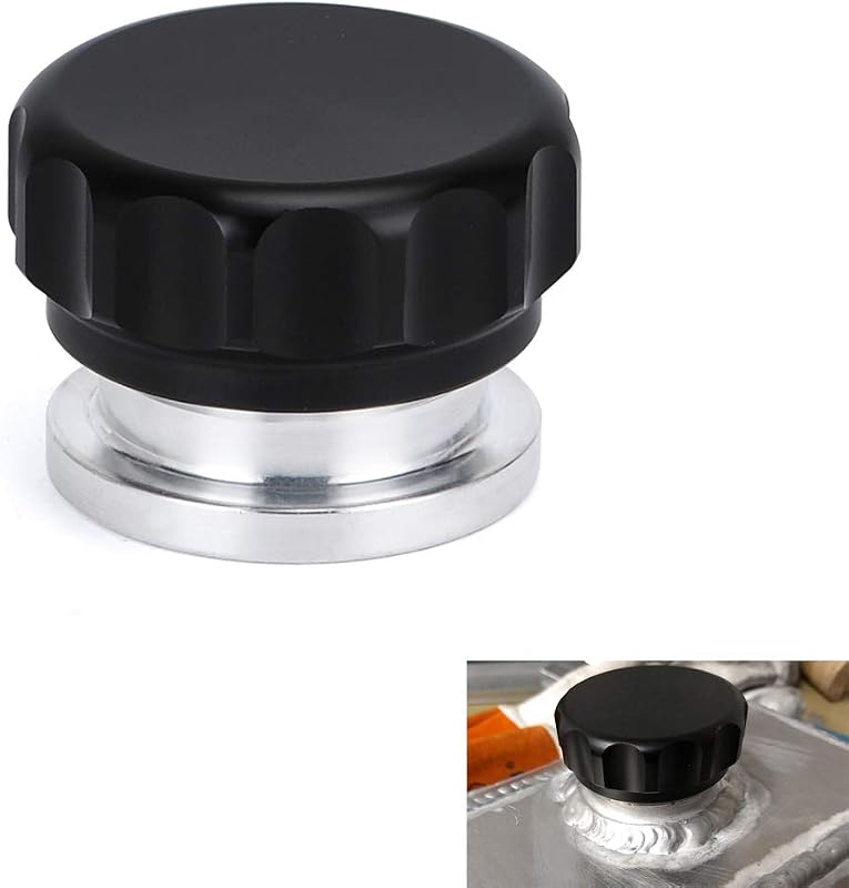 Tampa de abastecimento para tanque de combustível, água e reservatório de arrefecimento PTNHZ em alumínio 6061-T6 – 38 mm preta