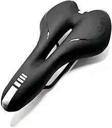 Selim Gel Bike Bicicleta Mtb Sport Vazado 275 X 155mm Anti-prostático Ergométrica Confortável