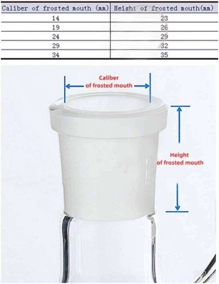 Frasco de vidrio for laboratorio, 1 frasco succión filtración boca molienda al vacío 25 ml a 2000(2000ml caliber24)