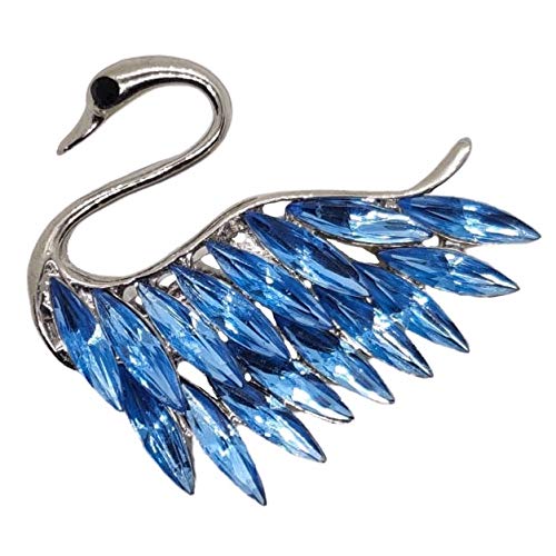 FURE Graceful Swan Metal Brooch (Turquoise Blue) for Men & Women (B08C541LVL) Amazon Price History, Amazon Price Tracker