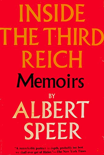 Inside the Third Reich. Memoirs by Albert Speer... B0085369WM Book Cover