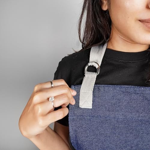 Image of 100% Cotton Unisex Apron - Adjustable Neck Straps, Vibrant Print, Reinforced Stitching, Multipurpose& Deep Pocket - for Cooking, Catering, Gardening, Painting-Printed Aprons