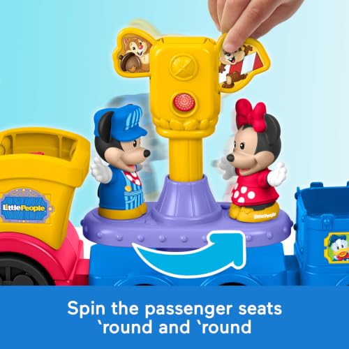 Fisher-Price Little People Toddler Toy Disney Jr Mickey & Minnie Musical Train with 2 Figures for Pretend Play Kids Ages 18+ Months - image 5