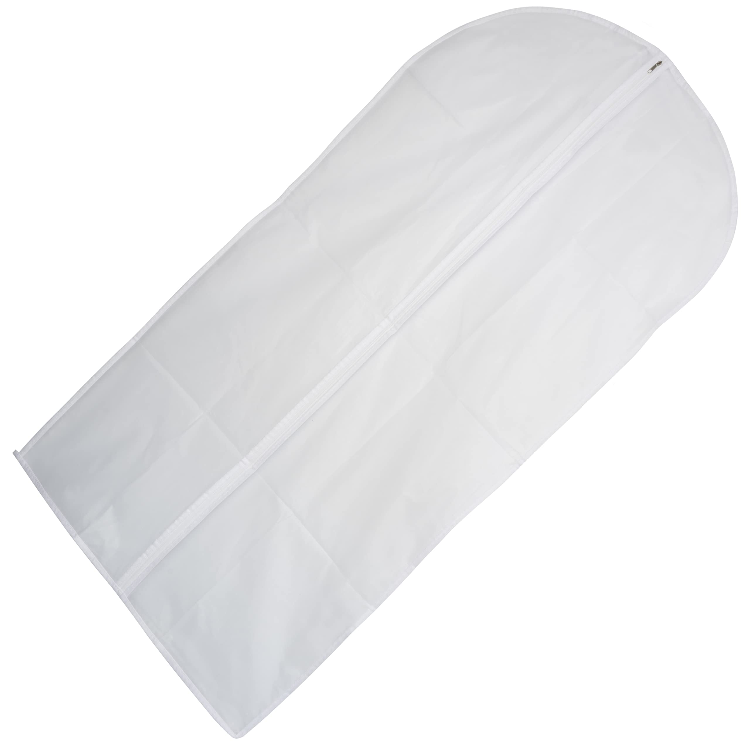 AERZETIX - C60724 - Protective case for clothes 60x110 cm - clothing suit transport storage closet hanger wardrobe dressing cabinet - plastic - white color