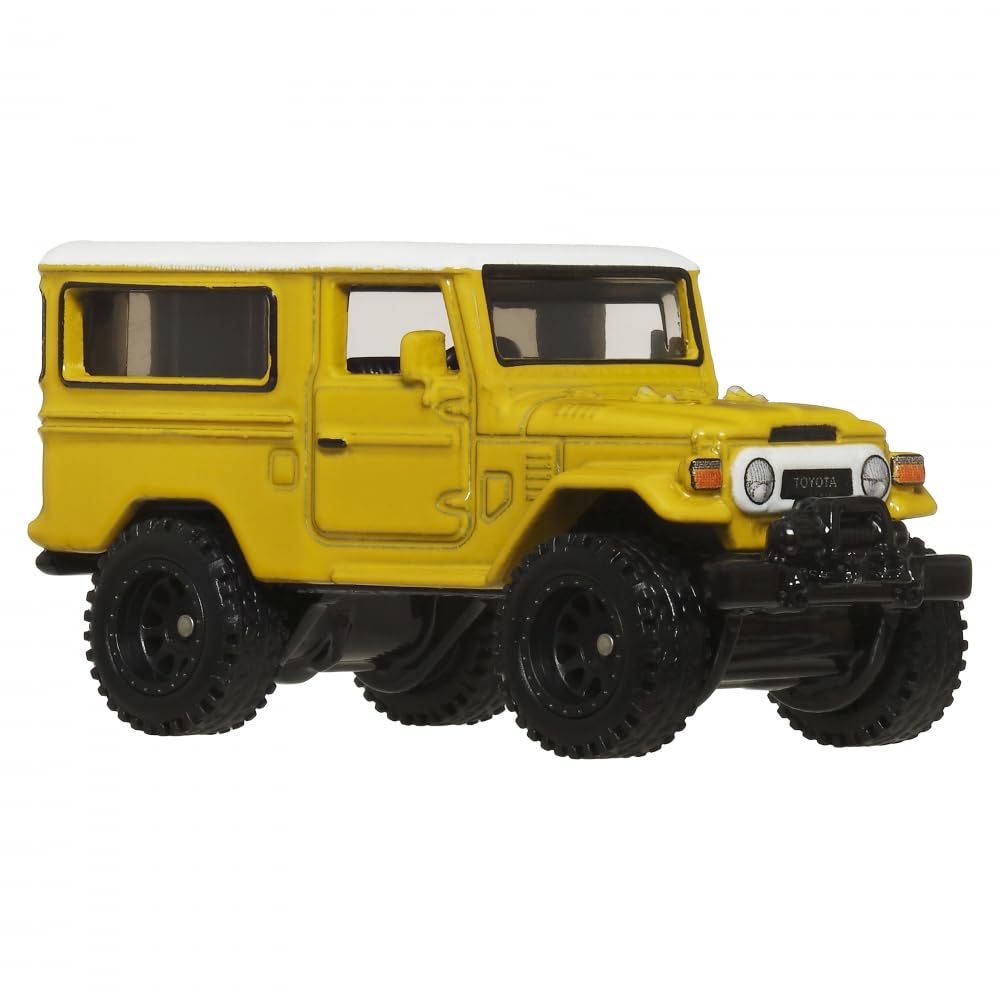 Hot Wheels - Premium Boulevard - Toyota Land Cruiser FJ43 /Toys, Yellow, 10 cm x 16 cm x 9 cm - Image 3