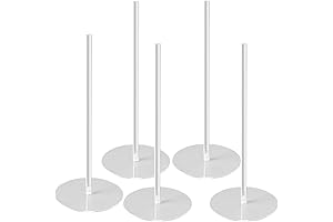 5 Pcs Acrylic Shower Cleaner Display Transparent Stable Base