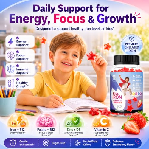 Jadee Gentle Iron Gummies for Kids