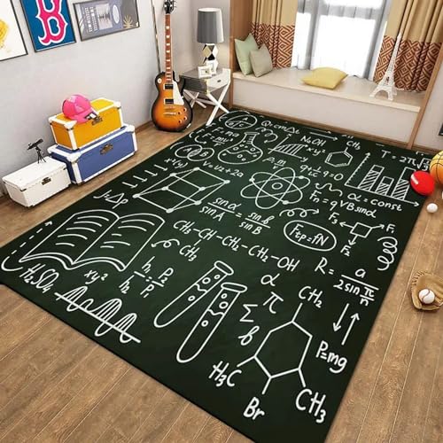 Coperta Stampata In 3D Educazione Alle Formule Matematiche Scientifiche Tappeto Per Area Giochi Per Camera Dei Bambini Carino Tappetino Per Gattonare Tappeto Grande Per La Casa 100 X 120 Cm - -9D2N6D2