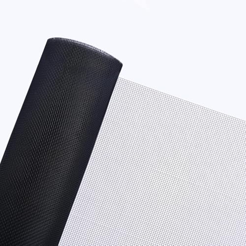 Ailinscn Mosquitera Ventana | Mosquiteras Inoxidables 91cm x 250 cm | Malla Mosquitera Para Puerta y Ventanas，Mosquiteras de Insectos de la Protección de la Ventana se Puede Cortar,Anti-garras