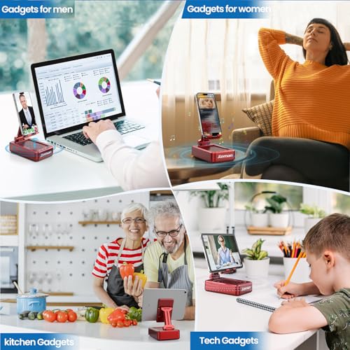 Image of JTEMAN Bluetooth Speaker with Cell Phone Stand,Gifts for Men Tech Gadgets