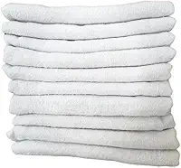 Kit 10 Panos de Chão Branco 40x65 cm – Limpeza Pesada, Saco Duplo, Algodão Grosso, Alta Absorção, Ideal para Pisos e Superfícies – Alta Durabilidade e Resistência