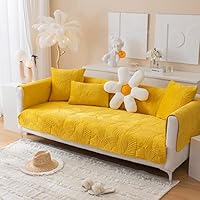 ハンドメイド 立体デイジー モチーフ マルチカバー (クリーム×茶