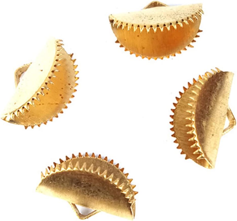 60 Pcs 20mm Semicircle Fastener Clasps for Jewelry Making