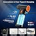 Compressed Air Duster, 130000RPM Multi-Gear Adjustable Electric Air Duster with Brushless Motor, Replaces Compressed Air Cans, Rechargeable Cordless Air Blower for Home Outdoor Computer Keyboard Car