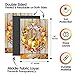 Seasonal Garden Flags Set of 10 Double Sided 12x18 inch Yard Flag with Anti-Wind Clip and Stopper, Outdoor Decorative Holiday Small Fall Halloween Banners for Outside