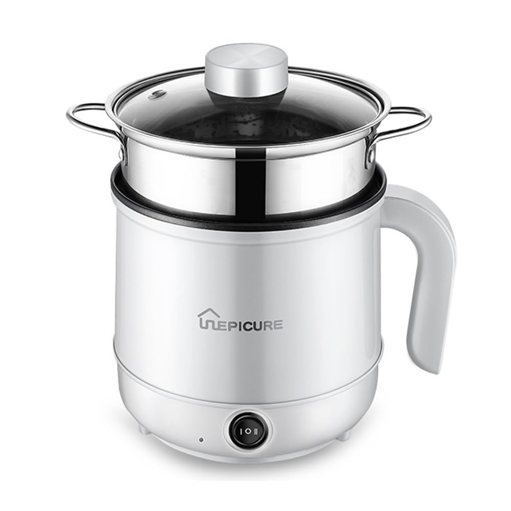 Hot Pot Electric With Steamer,Rapid Ramen Mini