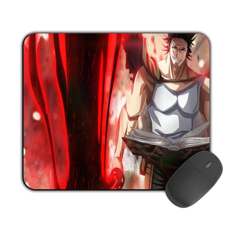 Image of Printed Design Mouse Pad Yami Power (200MM X 240 X 3MM) Enhance Gaming and Work Performance Comfortable and Precise Non-Slip Water Proof Black Clover Mouse Pad.
