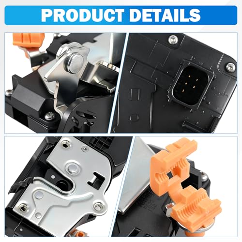 Image of Door Lock Actuator Compatible with 2007-2009 Chevy Silverado Tahoe Suburban Avalanche GMC Sierra Yukon Cadillac Escalade, Front Right Passenger Side, Replaces 931-304, 20783852, 25873485
