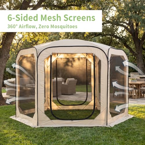 Carpa Instantánea con Mosquitero 10x10 FT para 4-6 Personas miniatura 2