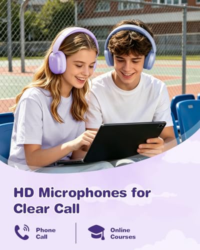 Casque sans fil Bluetooth 5.4 enfant pliable violet Wentronic - 7