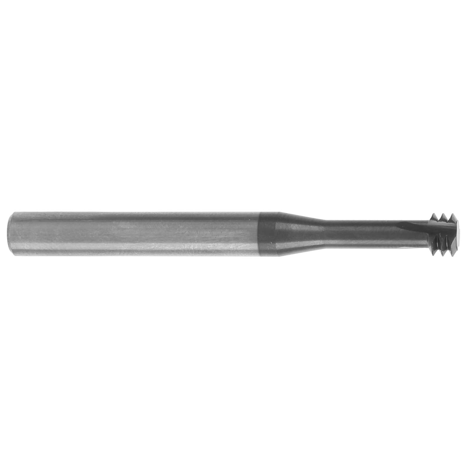 Fresa metrica 60° a 3 denti per incisione di filetti in acciaio al tungsteno M8x1,25xD6x60