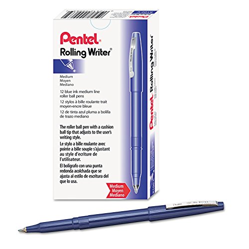 Bolígrafo Roller Ball Pentel R100C Azul 0.8mm Docena miniatura 3