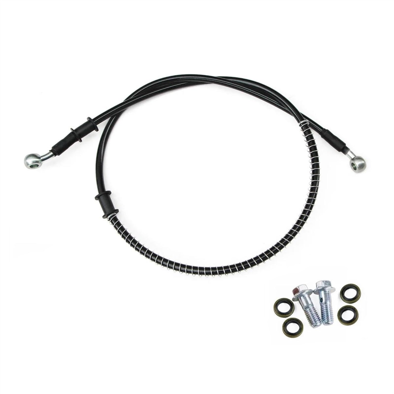 Motorbike Part Motorbike Accessories Braided Line Steel Brake Hose Cable Hydraulic Pipe 700mm/70cm M10 28 Degree 0