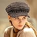 WULIQIUQIU French Beret Hats for Women Winter Newsboy Cap Spring Outdoor Sun Hat B-Black