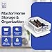 Really Useful Box 33 Liter Plastic Stackable Storage Container with Snap Lid & Built-in Clip Lock Handles for Home or Office Organization, Clear