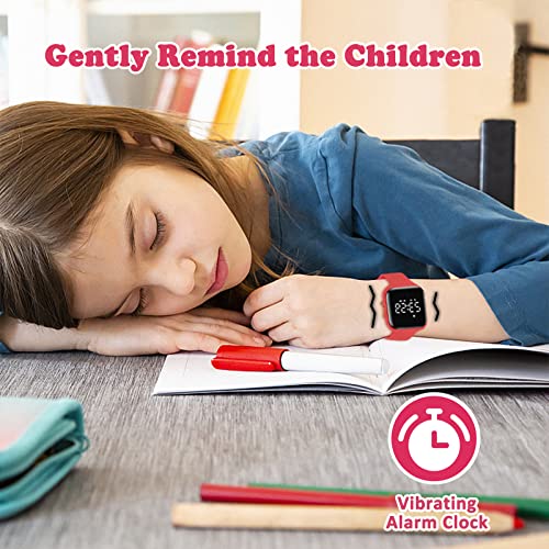 Image of Kids Watches for Girls Boys Digital Sport Watch with Step Counter Pedometer Vibration Alarm Clock, No App Waterproof Fitness Tracker Kids Watch Boys Girls Teens Students Ages 5-16