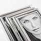 walther design Bilderrahmen Elodie Portraitrahmen, 13x18 cm, silber, BM318S