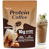 Buporai Protein Coffee Powder - Caramel Protein Iced Coffee, 0g Sugar, Keto Friendly,...