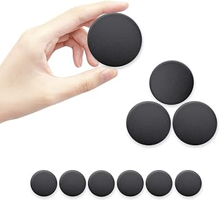 Door Stopper Wall Protector, KEESMIX 10 PCS 1.57 Inch Door Bumper, Black, Silicone Wall Protector, Door Knob Guard, Self Adhesive 3M Sticker, Doorknobs, Refrigerator Door, Cabinets