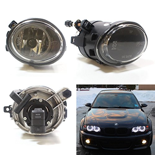 Winjet Compatible with BMW [2001 2002 2003 2004 2005 320i 325i 325xi 330i 330xi] [2001-2003 M3/M5] Driving Fog Lights