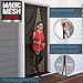 Magic Mesh Deluxe, Black | Magnetic Screen Door, Heavy Duty, Magnetic Closure, Door Net, Patio Screen, Sliding Door Screen, Bug Screen for Doorways, Kid & Pet Friendly | Size 39